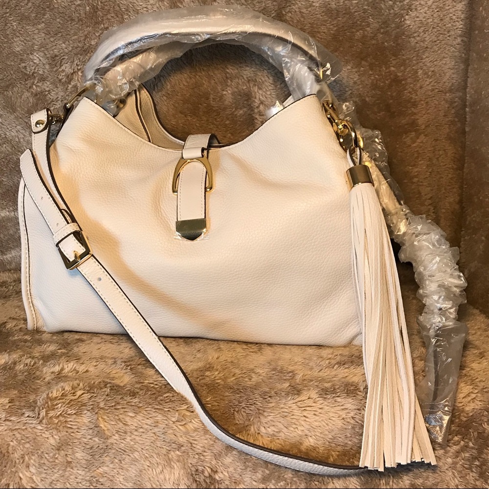 G.I.L.I. Large Pebbled Leather Stirrup Hobo